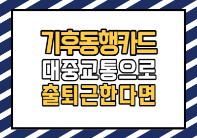 기후동행카드 인천 경기도